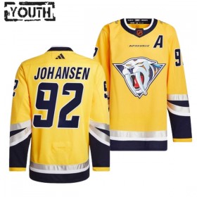 Nashville Predators tröja Ryan Johansen 92 Adidas 2022-23 Gul Reverse Retro 2.0 Authentic - NHL Tröjor Barn
